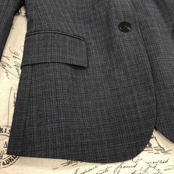 THEORY Carissa Houndstooth Wool-blend Blazer - Picture 5 of 10